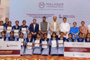హైదరాబాద్‌లో మలబార్ గోల్డ్ & డైమండ్స్ యొక్క సీఎస్ఆర్ స్కాలర్‌షిప్ కార్యక్రమాన్ని ప్రారంభించిన తెలంగాణ ఐటీ శాఖా మంత్రి డి. శ్రీధర్ బాబు